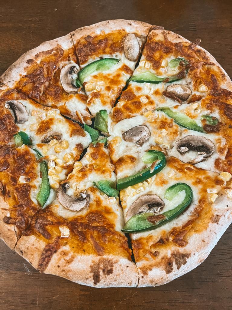 Pizza served at Eyre Court Hotel